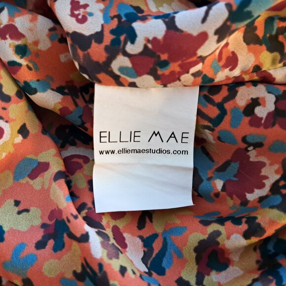 ELLIE MAE Lucia Leather Skirt, mango, sz M - Picture 11 of 12